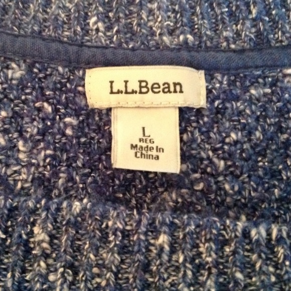 L.L.Bean Marled Pullover Sweater Size Large - Picture 4 of 4